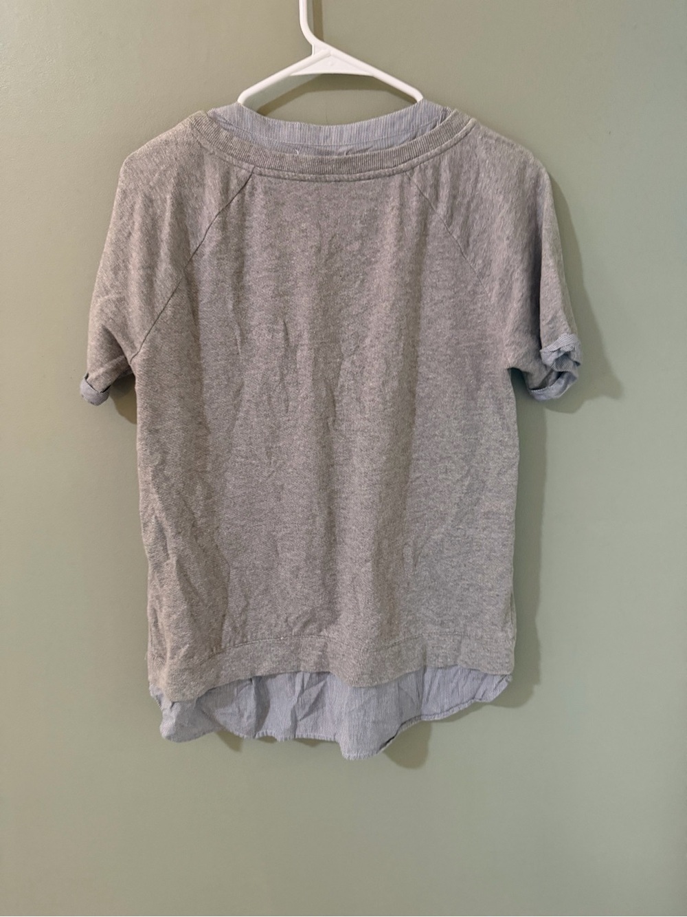 Anthropologie Floreat Flutter by Layered Gray Beaded Birds Top Size S - Picture 6 of 6